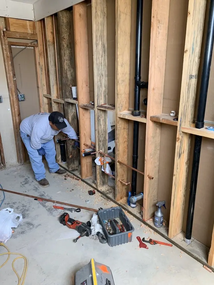 Commercial rough-in plumbing for Gas Line Repair in Niverton